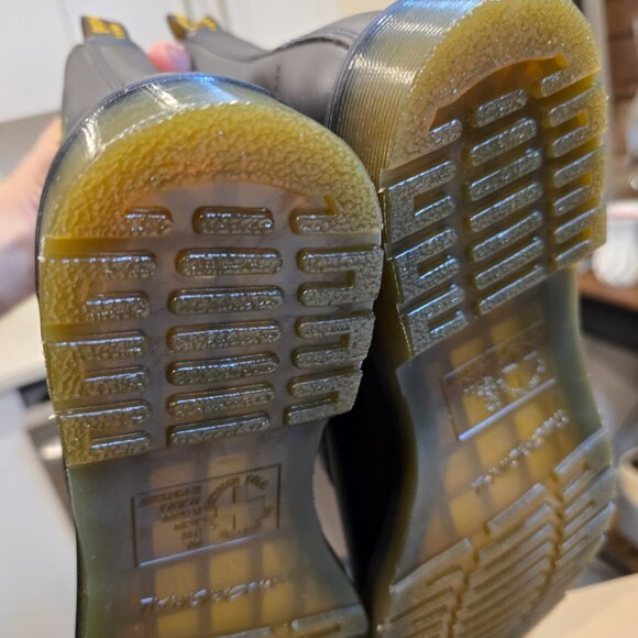 Dr Martens 1460 Vonda 8 Eye Lace Up Rose Embroidered COMBAT BOOTS MENS SIZE 10 - Picture 10 of 16